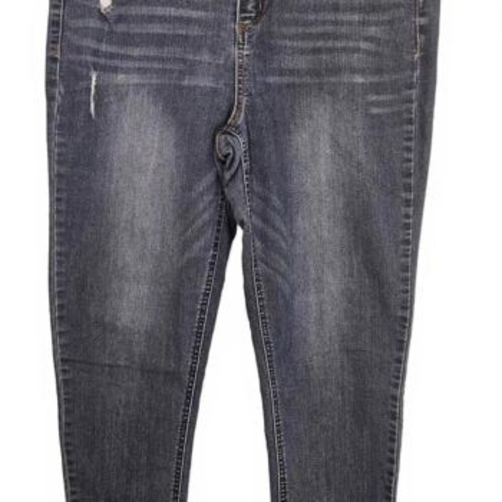 Democracy Women's Distressed Blue Skinny Jeans Size 10 - Picture 1 of 9